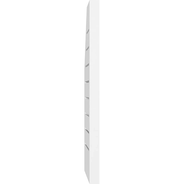 Half Octagon Top Right Surface Mount PVC Gable Vent N8390