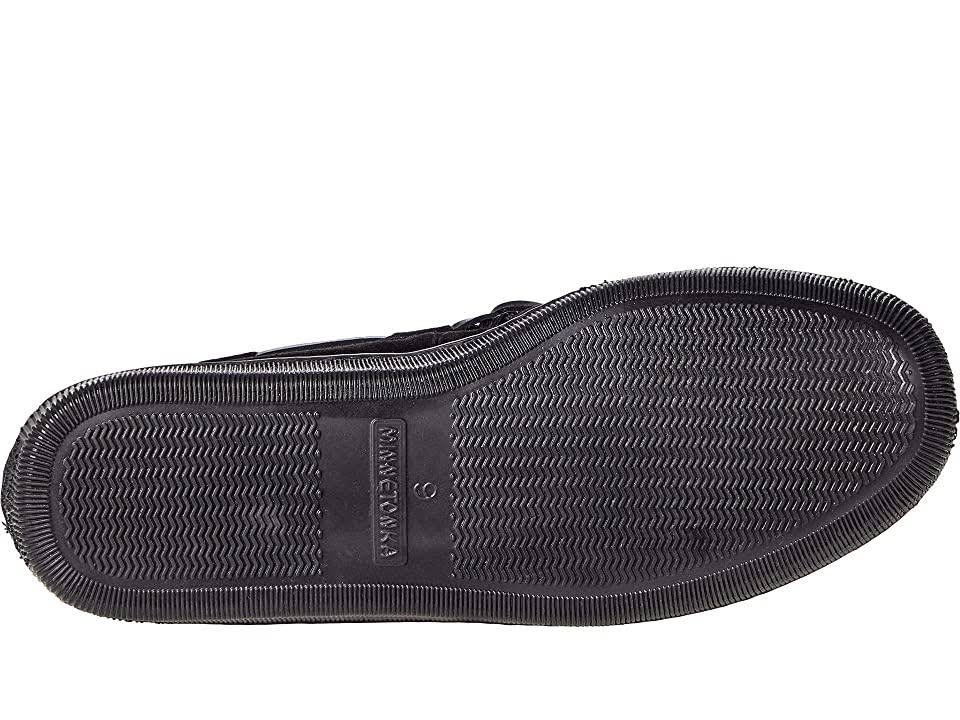 Black Sheepskin Hardsole Moccasin A48741