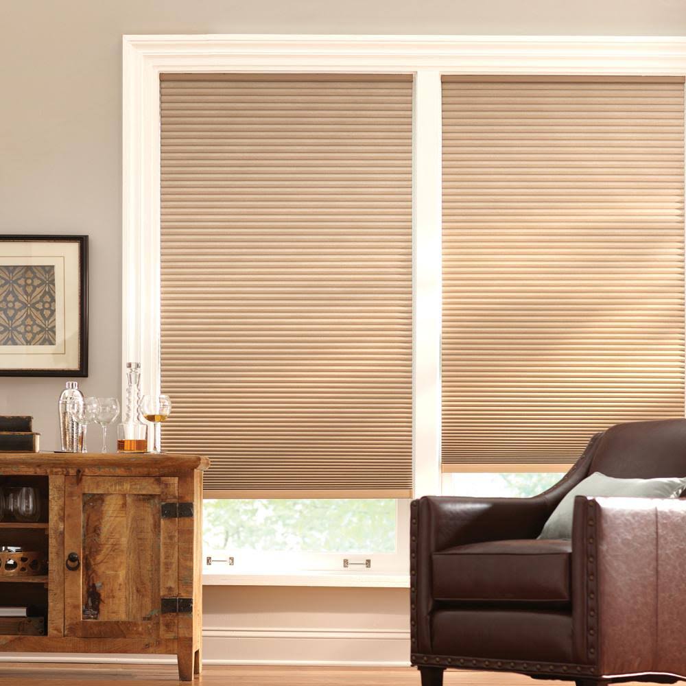 Latte Cordless Blackout Cellular Shade 55.5 in. W x 72 in. L K3162