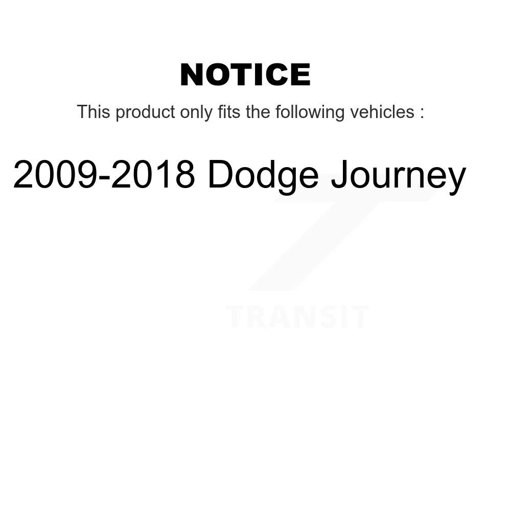 Front Strut And TQ Link Kit For 2009-2018 Dodge Journey T1976