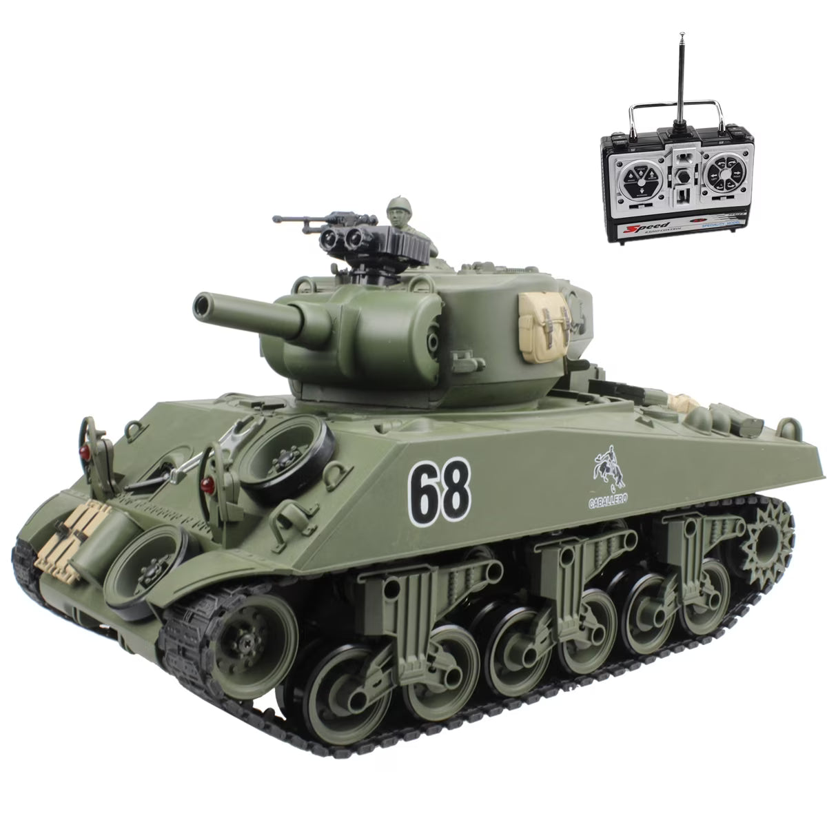 1/20 RC Shooting Ball Tank Toys with 100 BB Bullets M190096