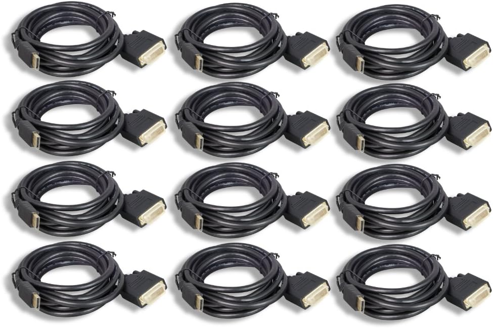 Displayport to DVI Cable 3' 25 Pack F73770