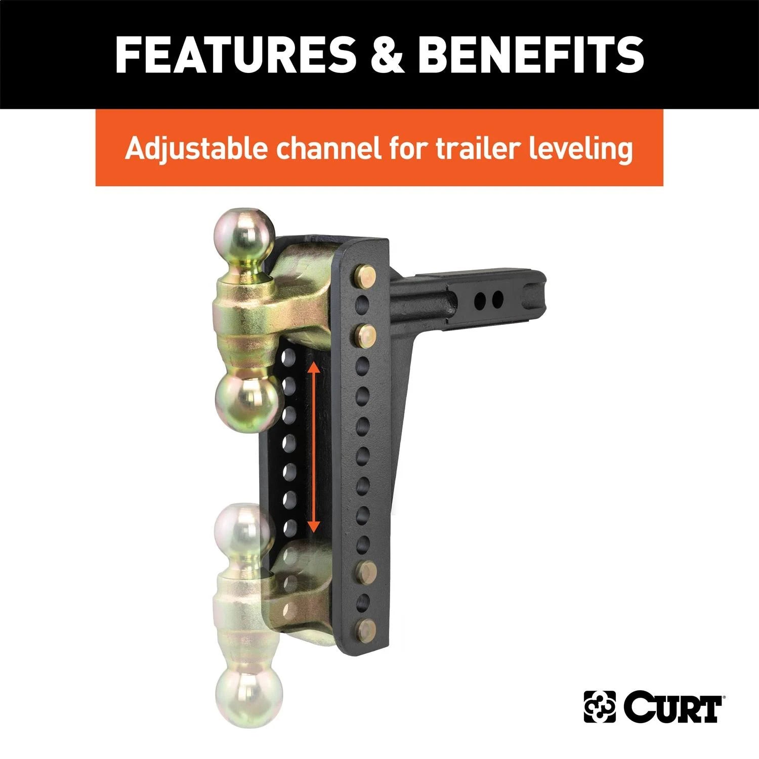 Adjustable Channel Mount with Dual Ball F3585