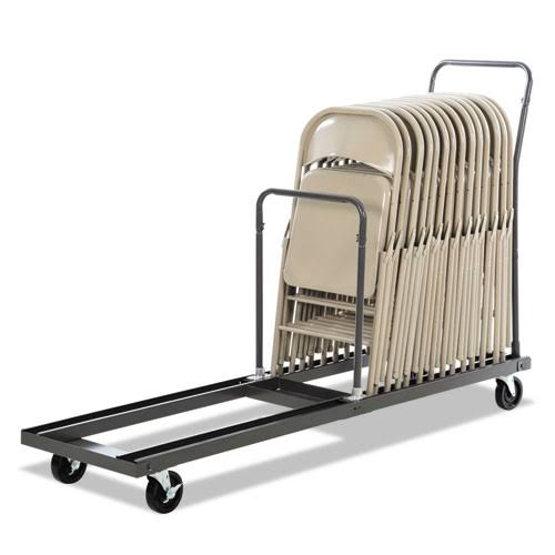 Taupe Fabric Padded Seat Folding Chairs 4/Carton Q794720