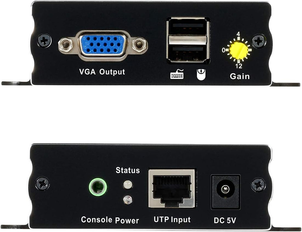 1080P 60Hz USB VGA KVM Extender Over Cat5e Cat6 Ethernet Cable C905788