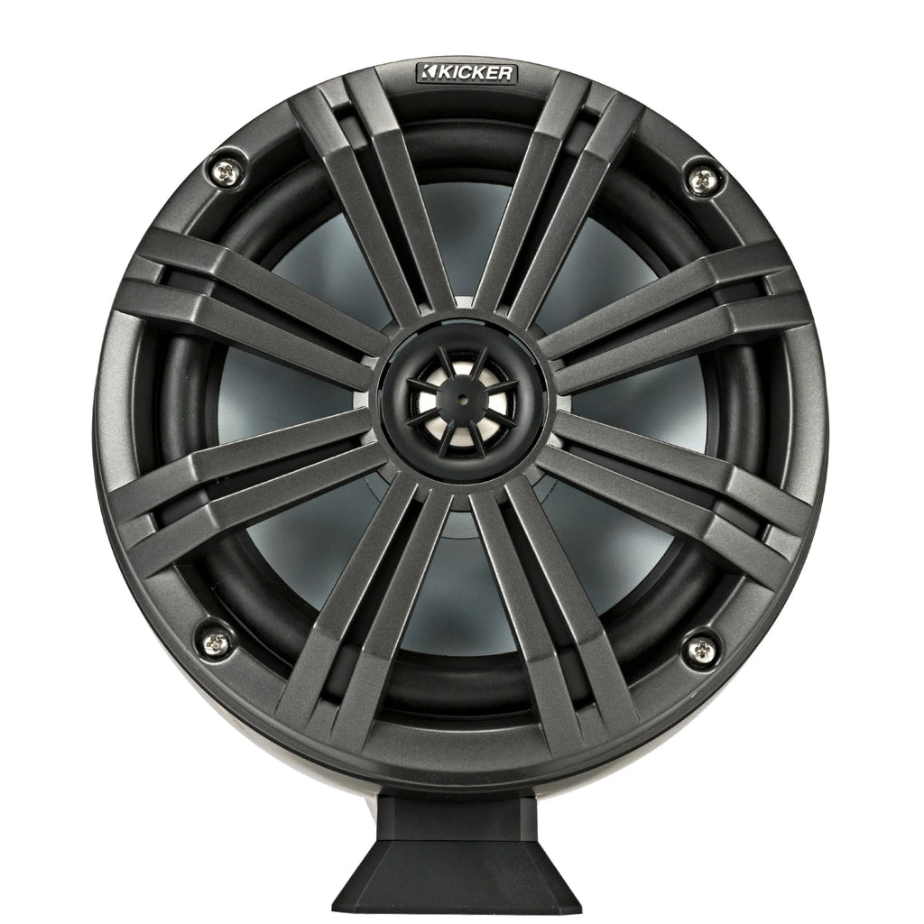 8" Charcoal Tower Speakers with LED Rings, Marine Amplifier P194322