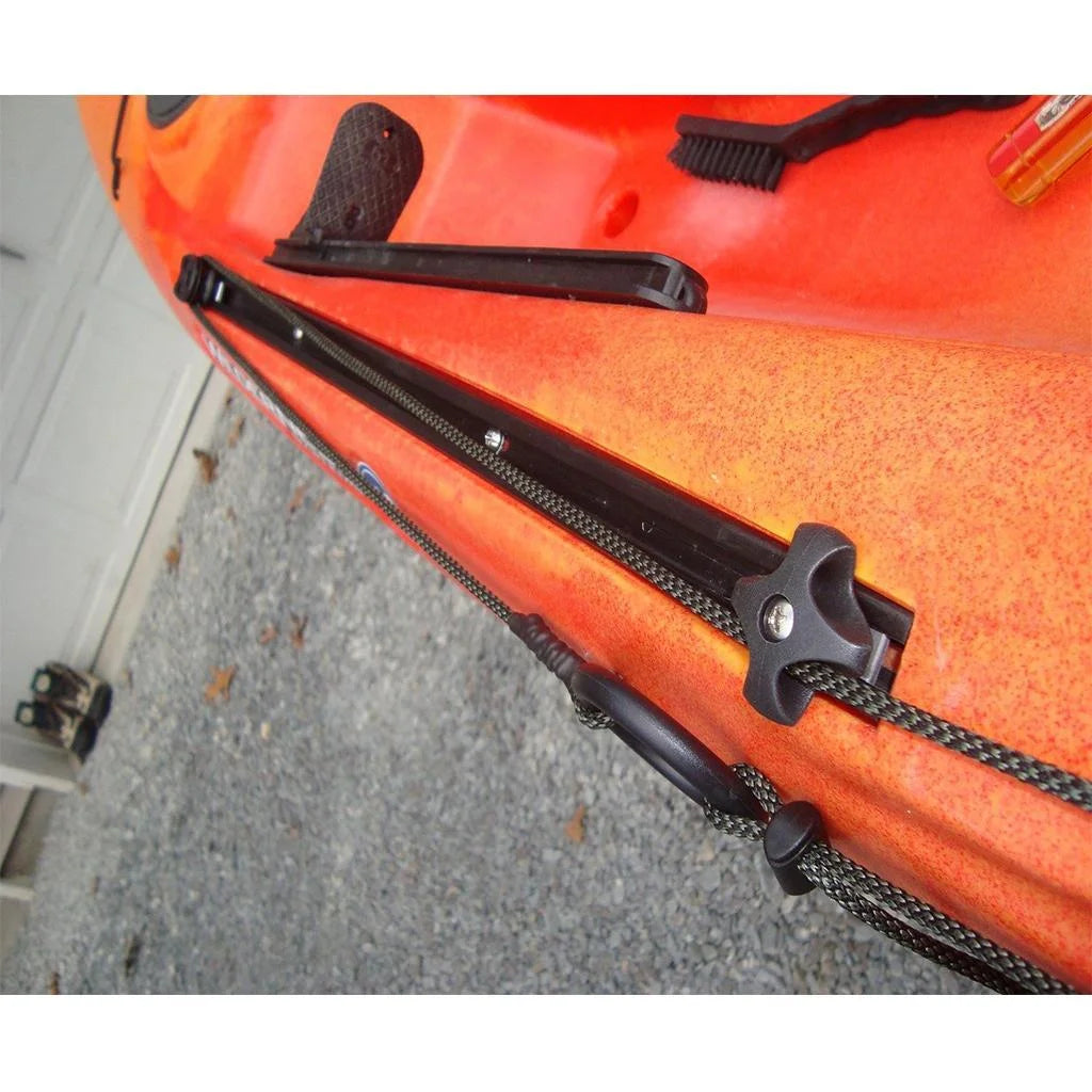 Aluminum 60cm Marine Boat Rail Bracket for Fishing Rod Holder with 4 Screws Hardware Z99706