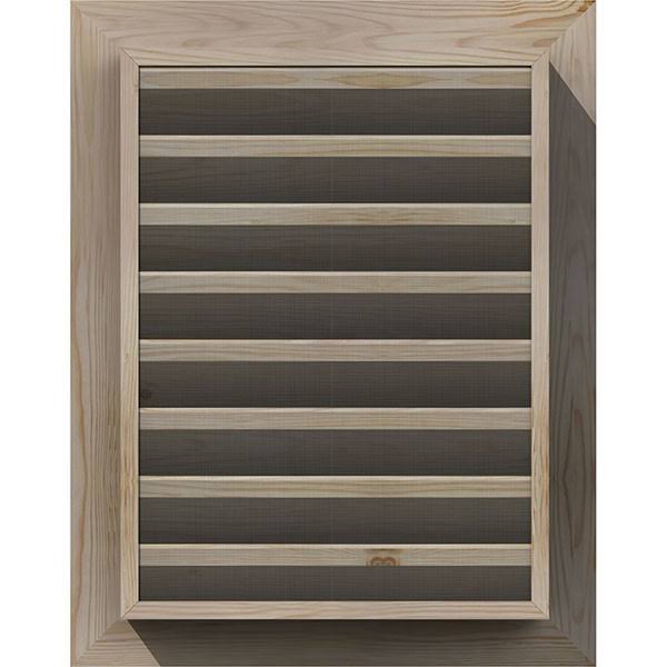 22-in W x 22-in H Vertical Gable Vent Unfinished Smooth Pine G62300