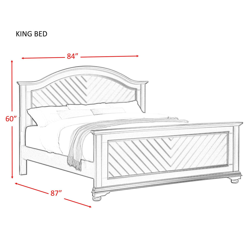 King Panel Bed O91969