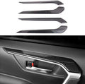 4pcs ABS Carbon Fiber Car Interior Door Panel Stripe Cover Trim for Toyota RAV4 2019 2020 2021 2022 Pack of 2 R164
