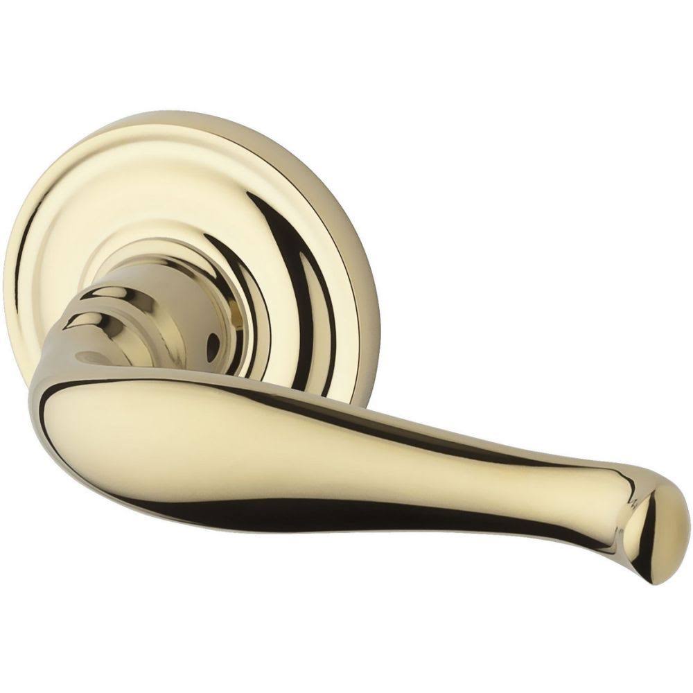 Lifetime Brass Privacy Decorative Lever with Traditional Round Rose P58679