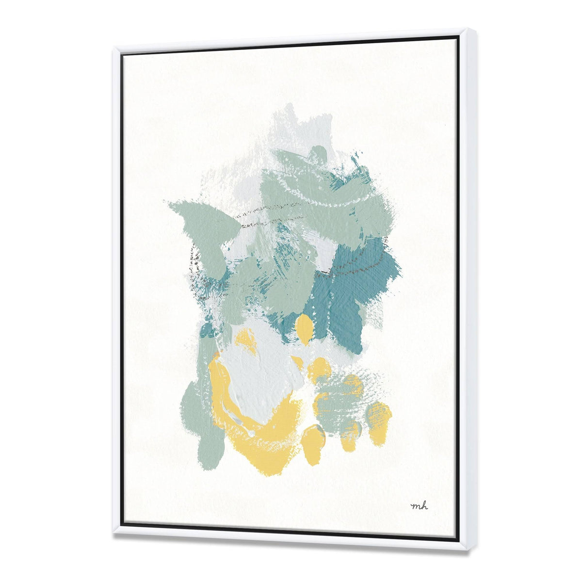 White Framed Canvas F997594