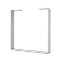 White U-Shape Flat Bar Table Leg & Bench Base Q232