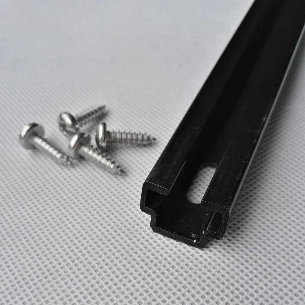 Aluminum 60cm Marine Boat Rail Bracket for Fishing Rod Holder with 4 Screws Hardware Z99706