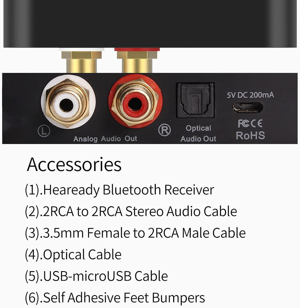 Bluetooth 5.0 Wireless Audio Adapter with aptX HD W217
