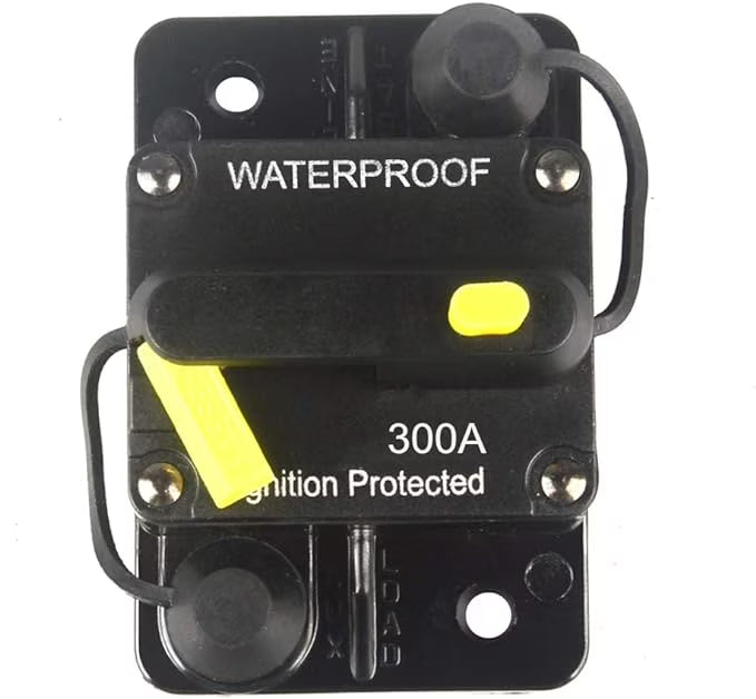 300 Amp Circuit Breaker DC 12V -48V Waterproof Manual Reset (300A) N724