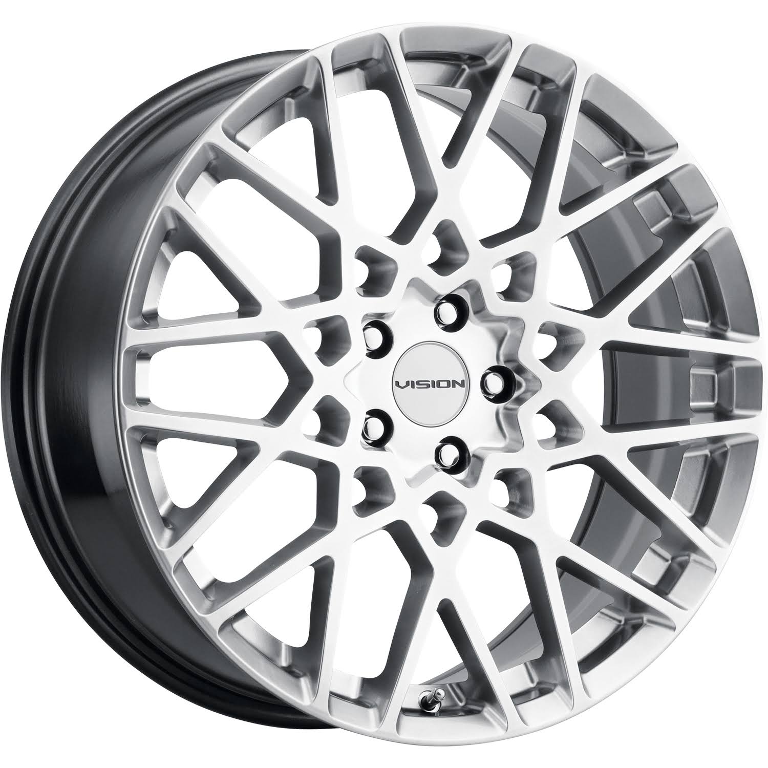 20x8.5 Vision 474 Recoil Hyper Silver Wheel 5x4.5 (35mm) X505