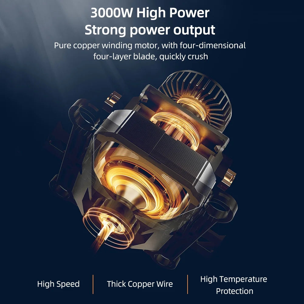 Electric Stirrer 3L Stainless Steel 300W Kitchen Cooker D172589