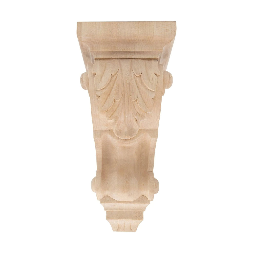 Small Hand Carved Maple Leaf Wood Corbel E17223