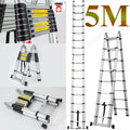 16.5Ft Aluminum Telescoping Extension Ladder with 330lbs Capacity V544830