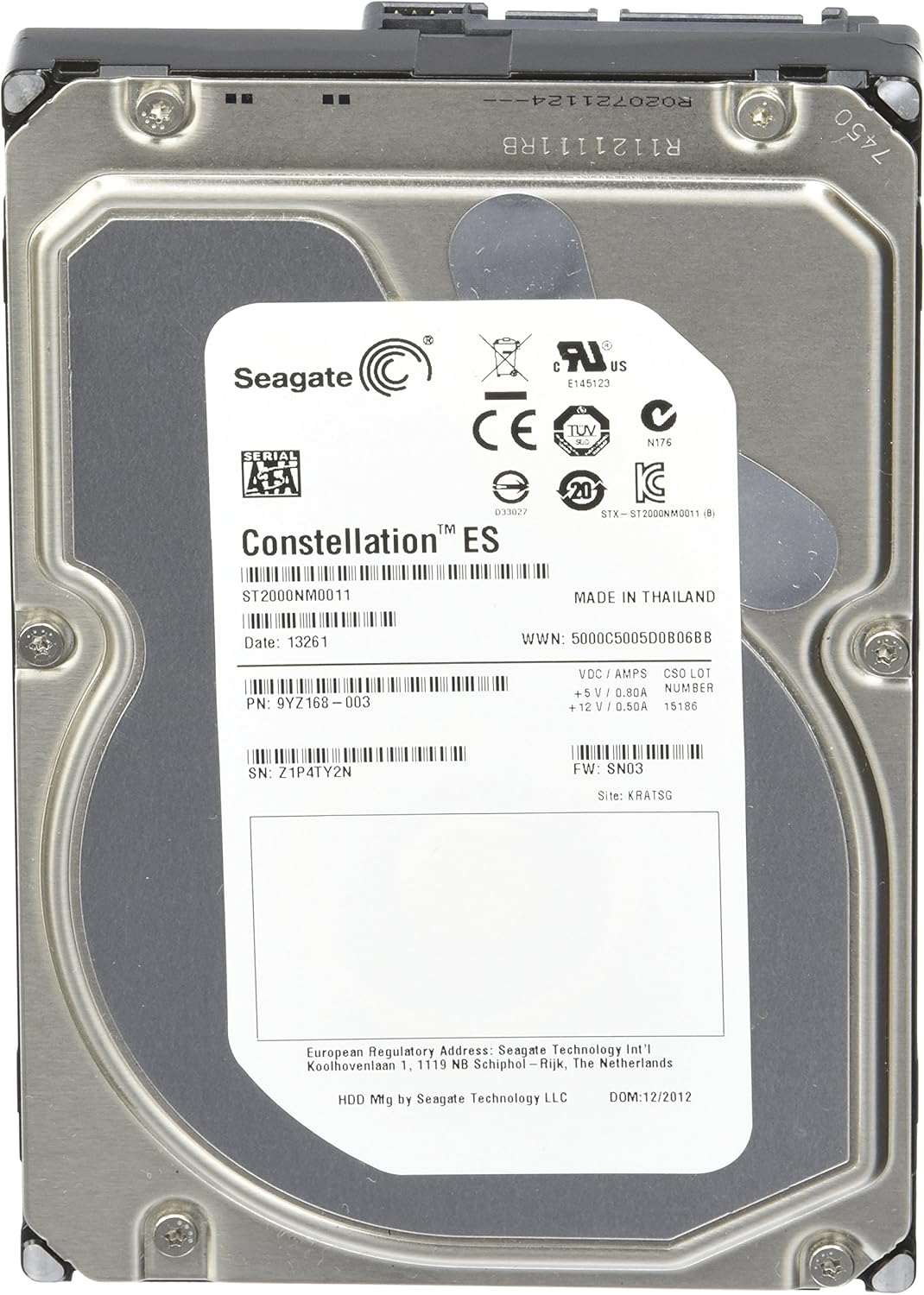 1 TB 7200RPM SATA 3.5 Inch Internal Bare Drive I676