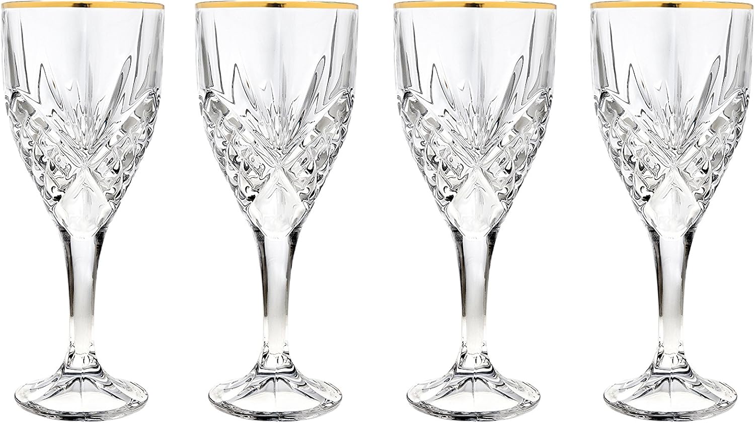 9oz Stemmed Wine Glasses Set of 4 D2491