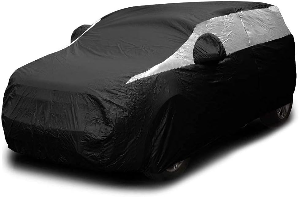 Jet Black Poly 210T Car Cover for Compact SUV 170-187", Pack of 2 C727620