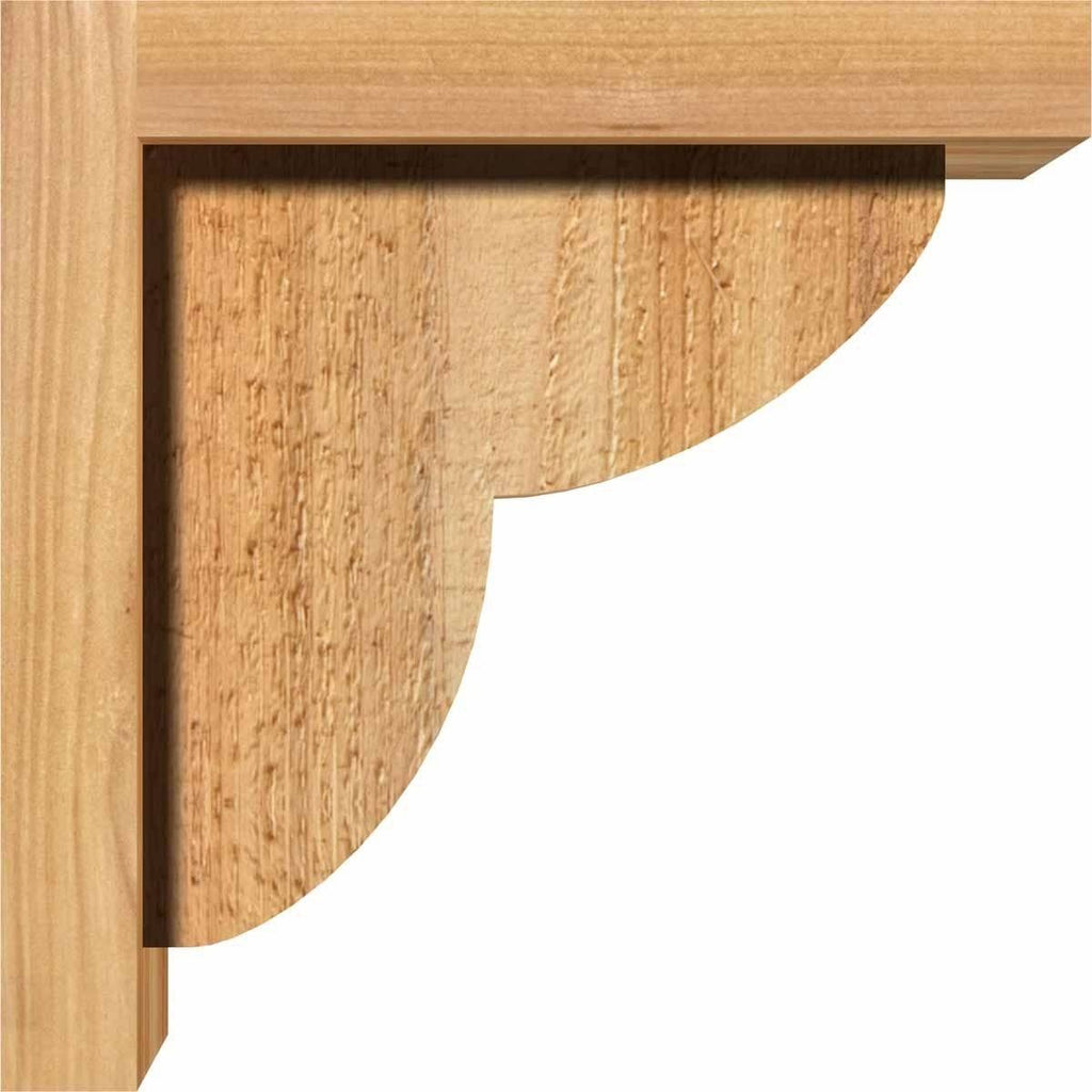 Rough Sawn Corbel with Backplate, Western Red Cedar X932