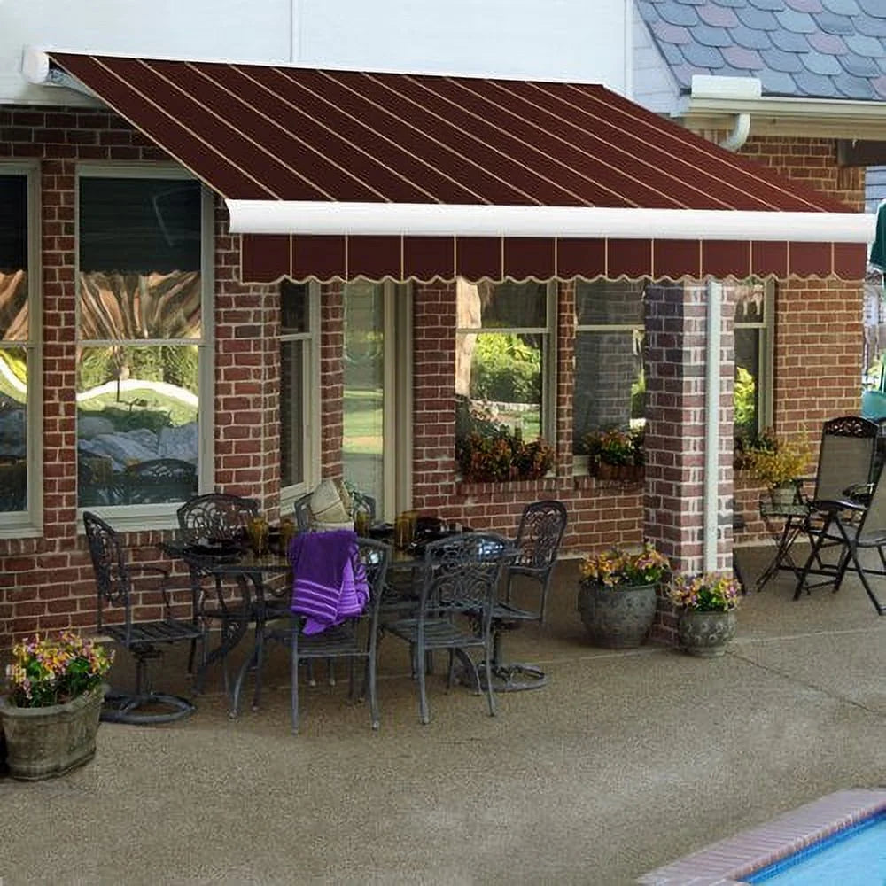 Motorized Retractable Awning with Remote V956