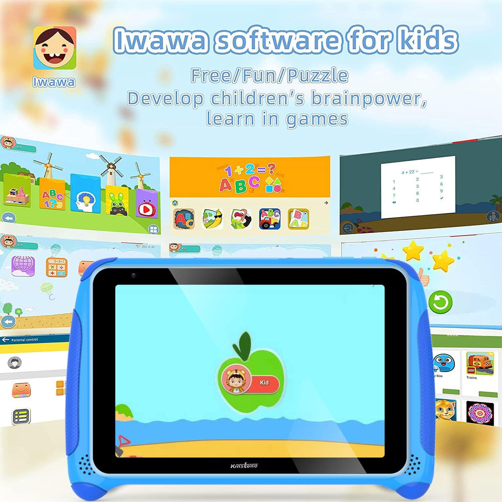 7 inch Kids Tablet Android 11 Quad Core 2GB RAM 32GB Dual Camera WiFi Bluetooth Blue D26813