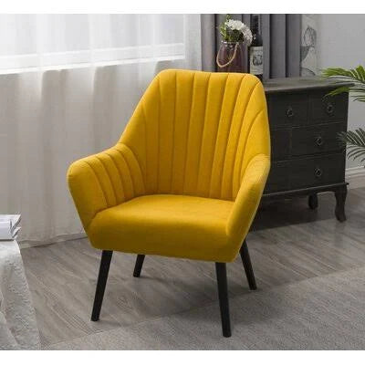 Yellow Polyester Armchair Z633