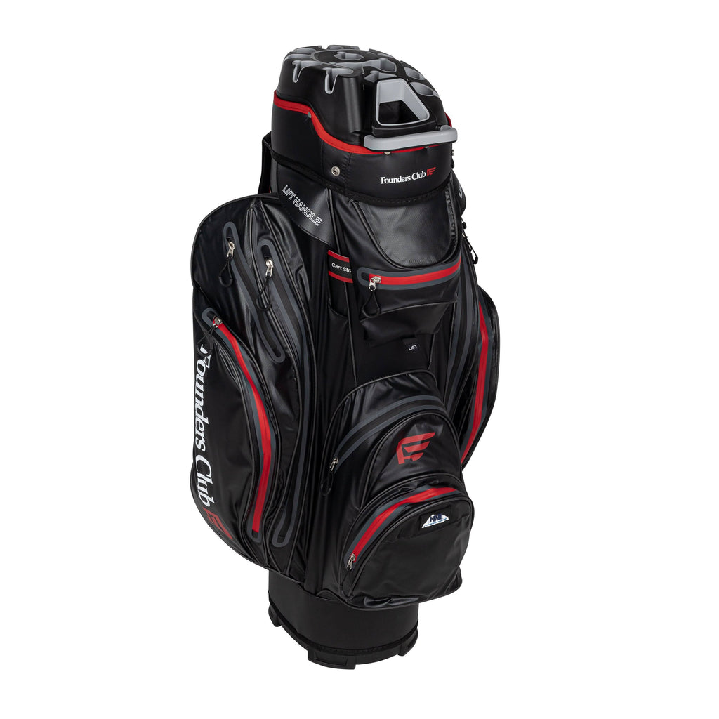 Black/Red 14 Way Waterproof Cart Bag W633819