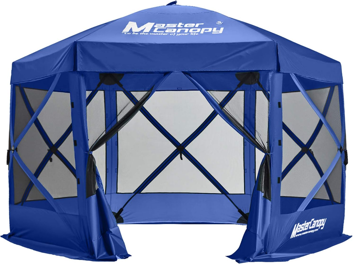Forest Green 6 Sides Screen House Camping Tent A6202