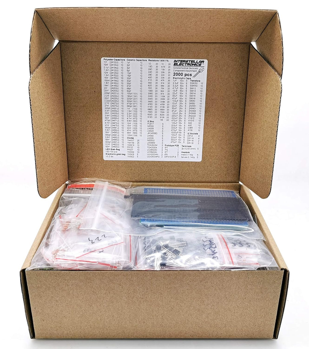 2000 pcs Electronics Components Assortment Kit B2607