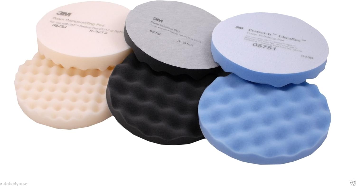 3M Buffing Pads 2 Each Hookit Polish Compound Y829