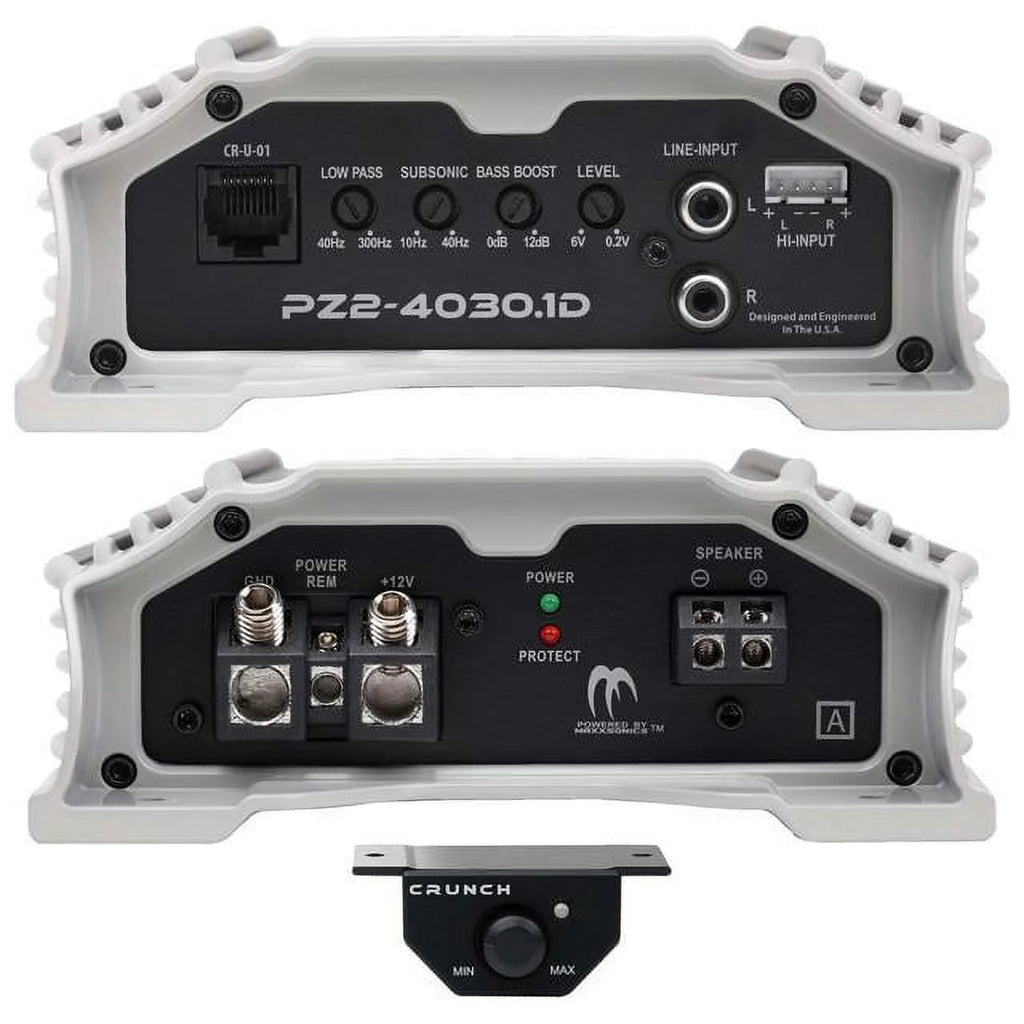 Compact 4000w Mono Car Amplifier with Bass Remote K75236