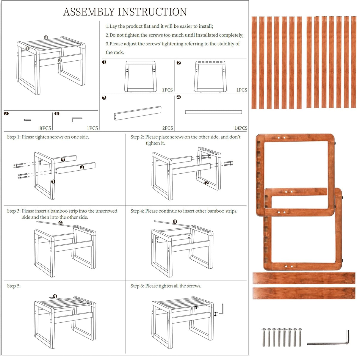 Wooden Step Stool U53384