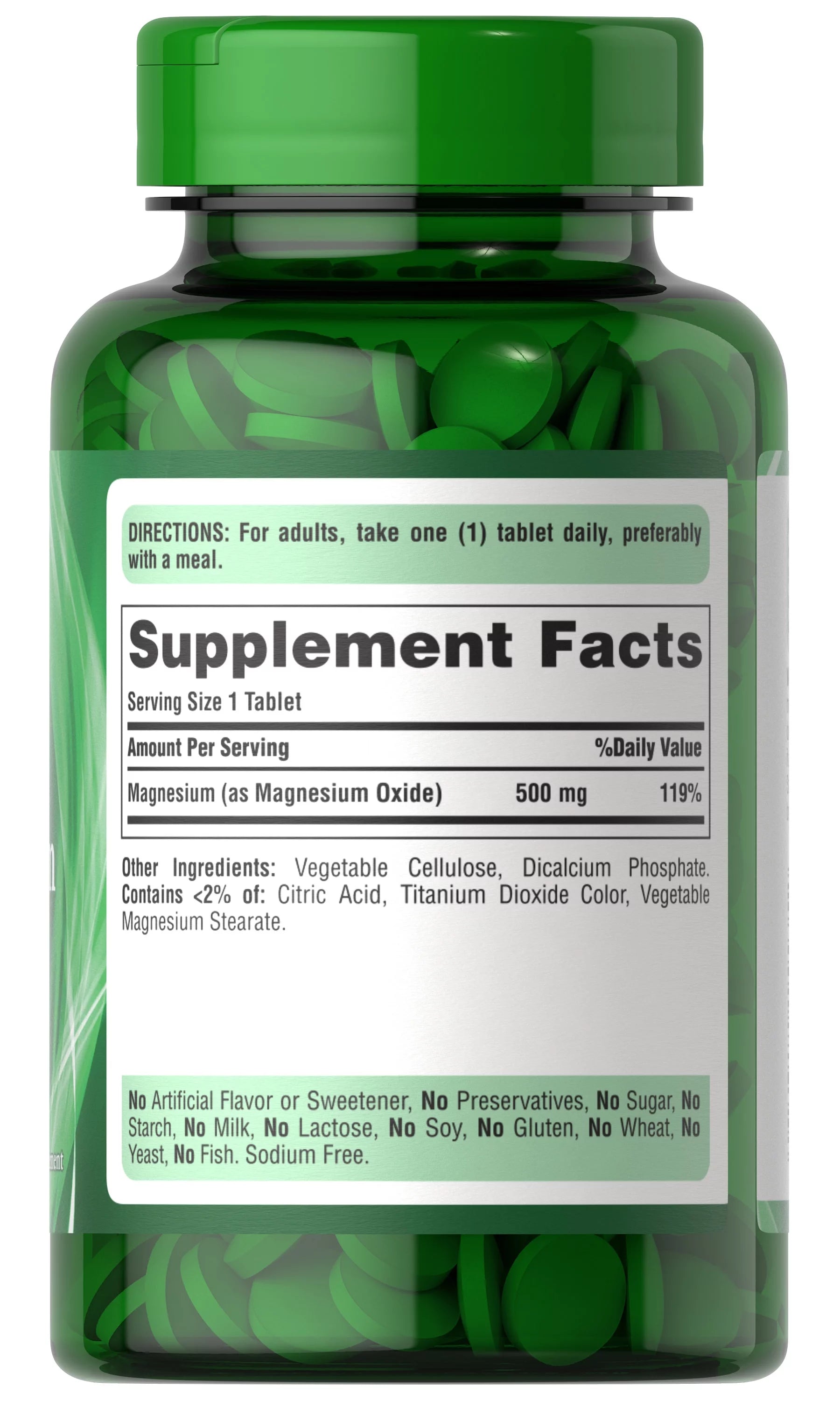 Magnesium Tablets 500mg 100 Ct I2721