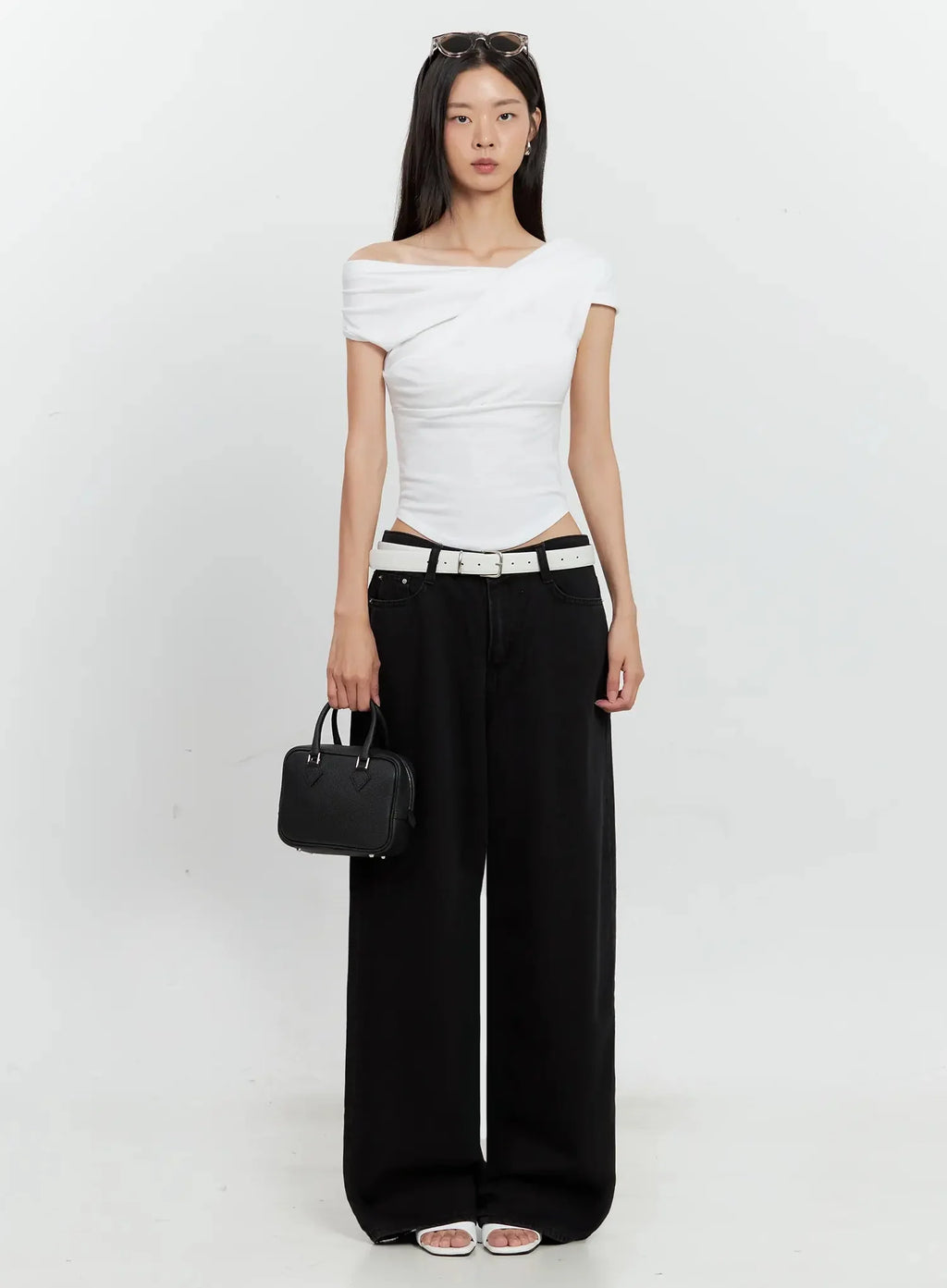 Off-Shoulder Draped Top IL528