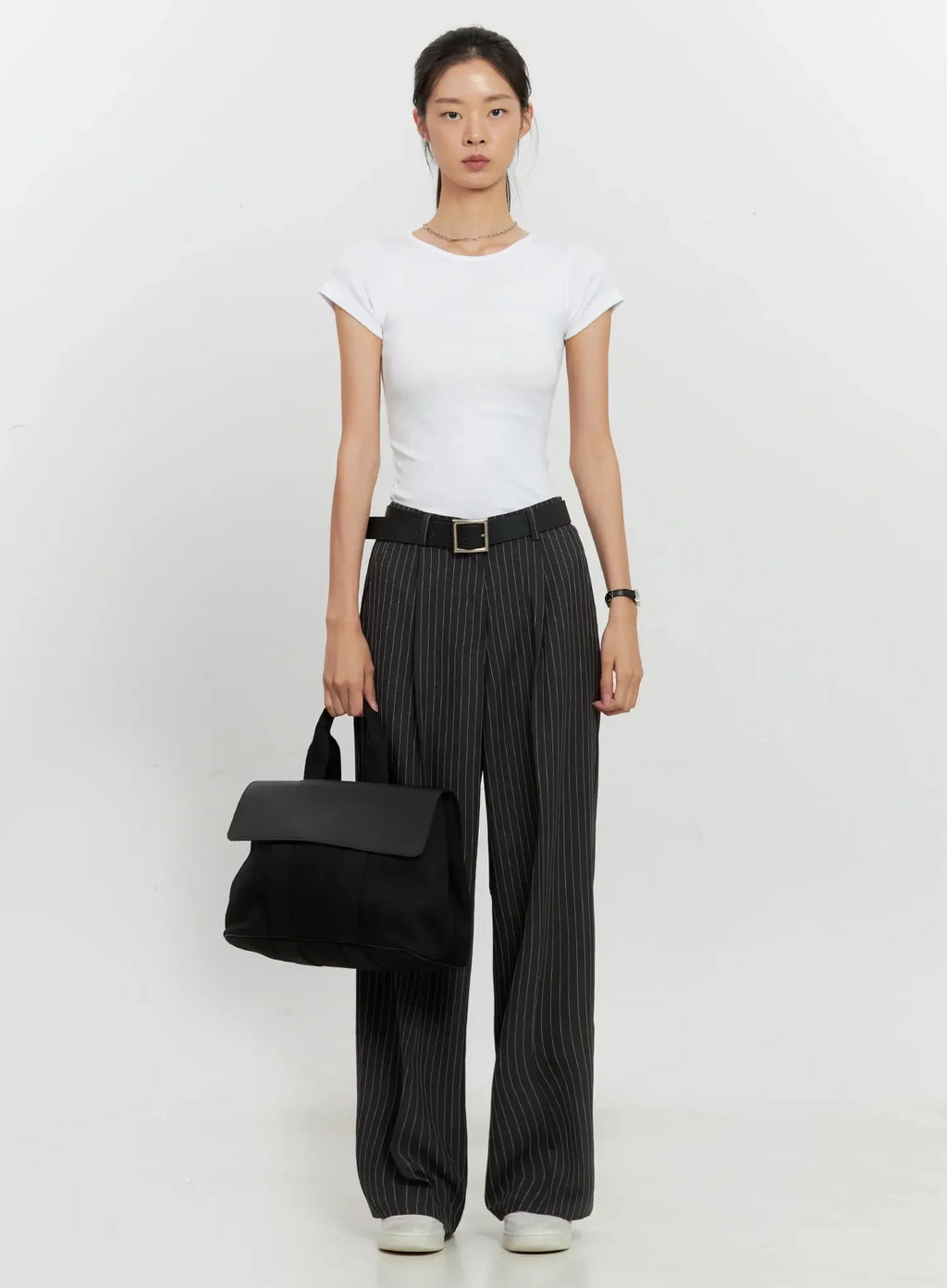 Round Neck Short-Sleeve Top IL528