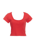 Cotton Casual Scoop Tee IC503