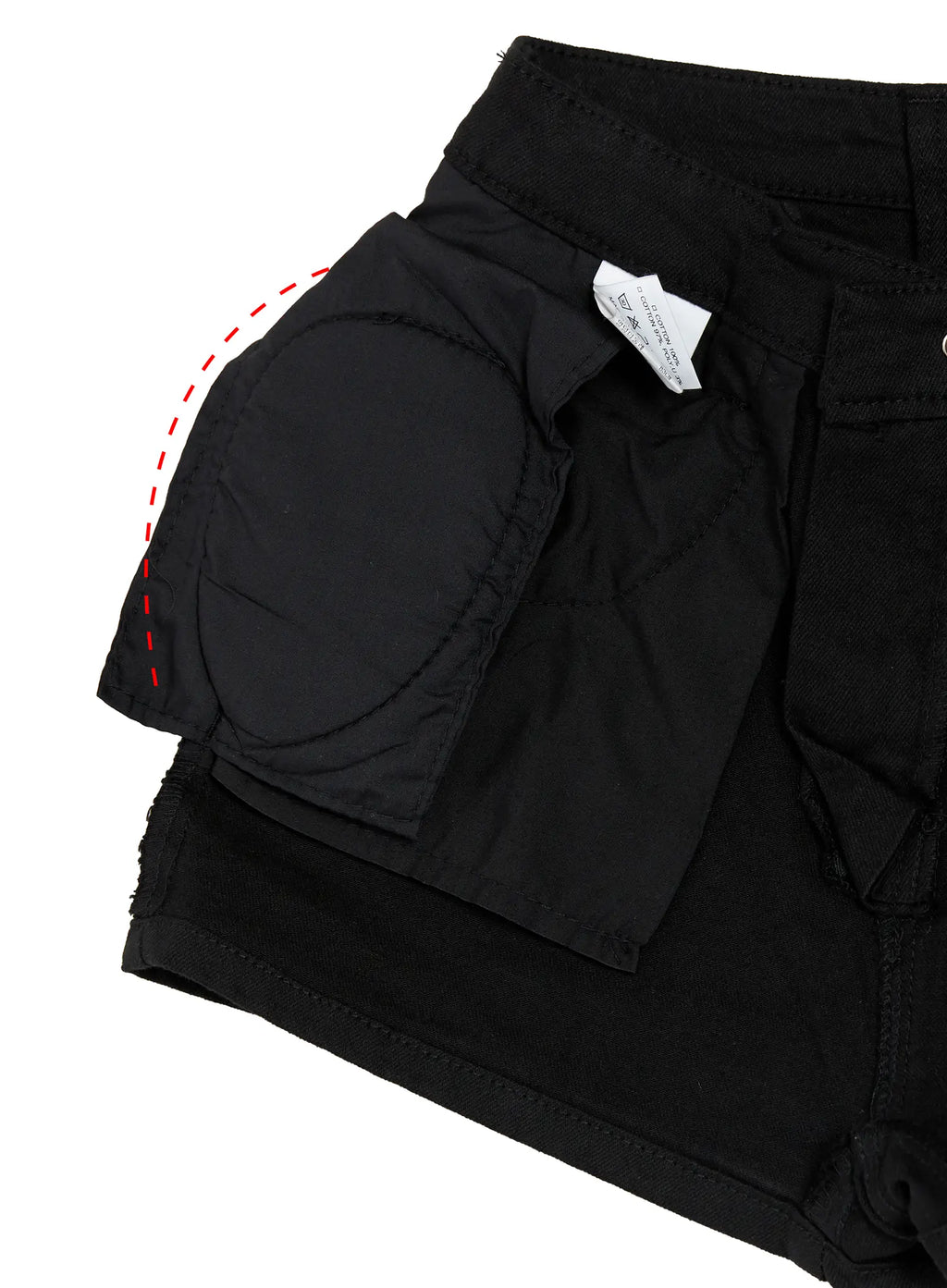 Cotton High-Waist Hip Pad Shorts CL510