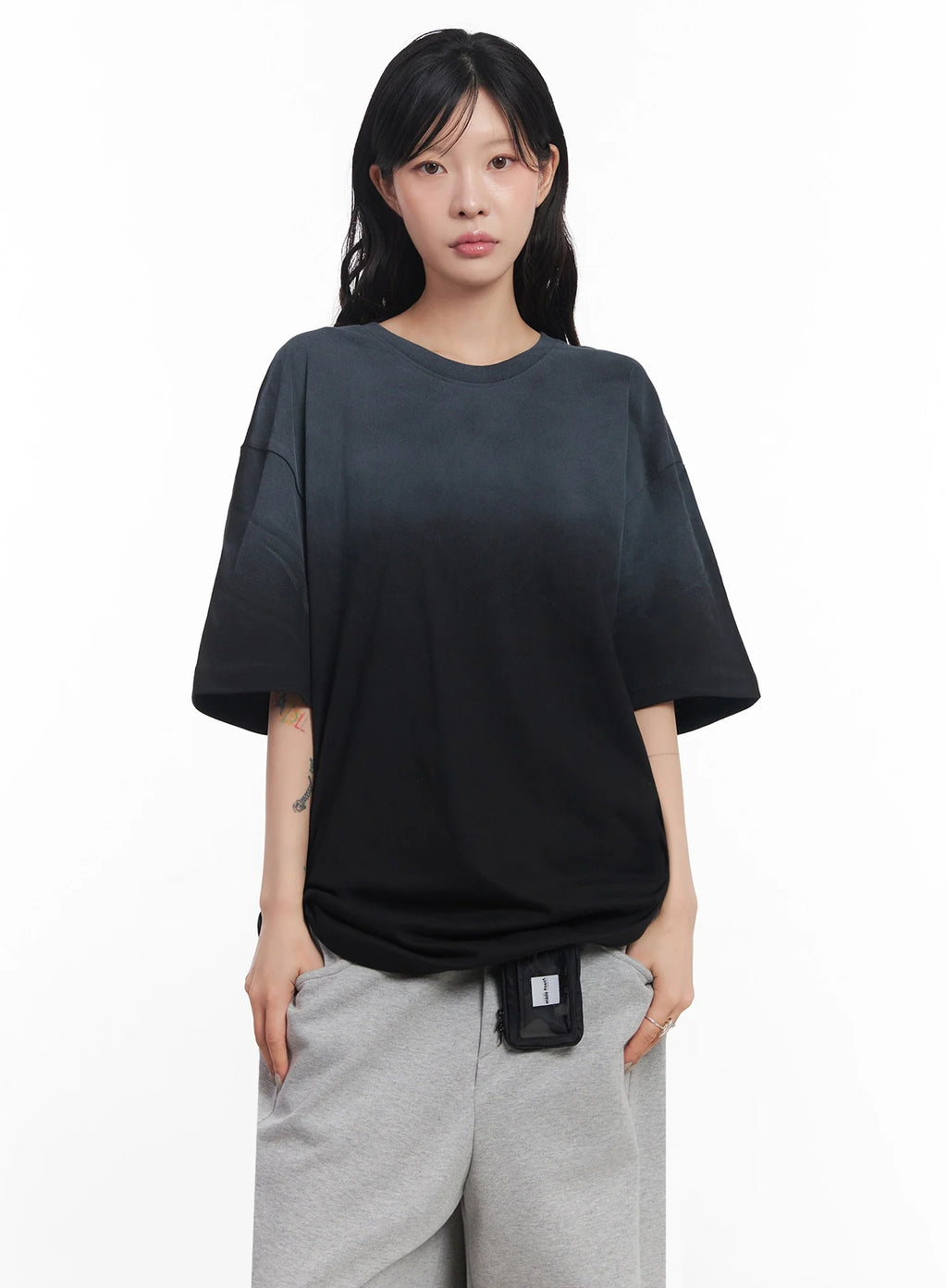Oversized Gradient Fade T-Shirt IC503
