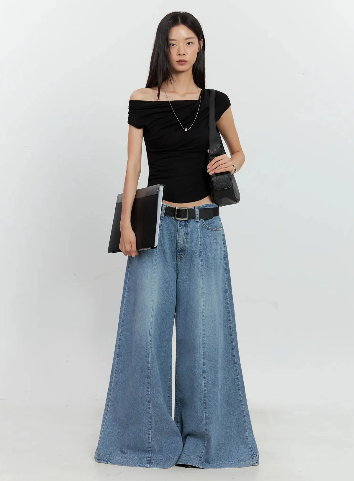 Off-Shoulder Draped Top IL528