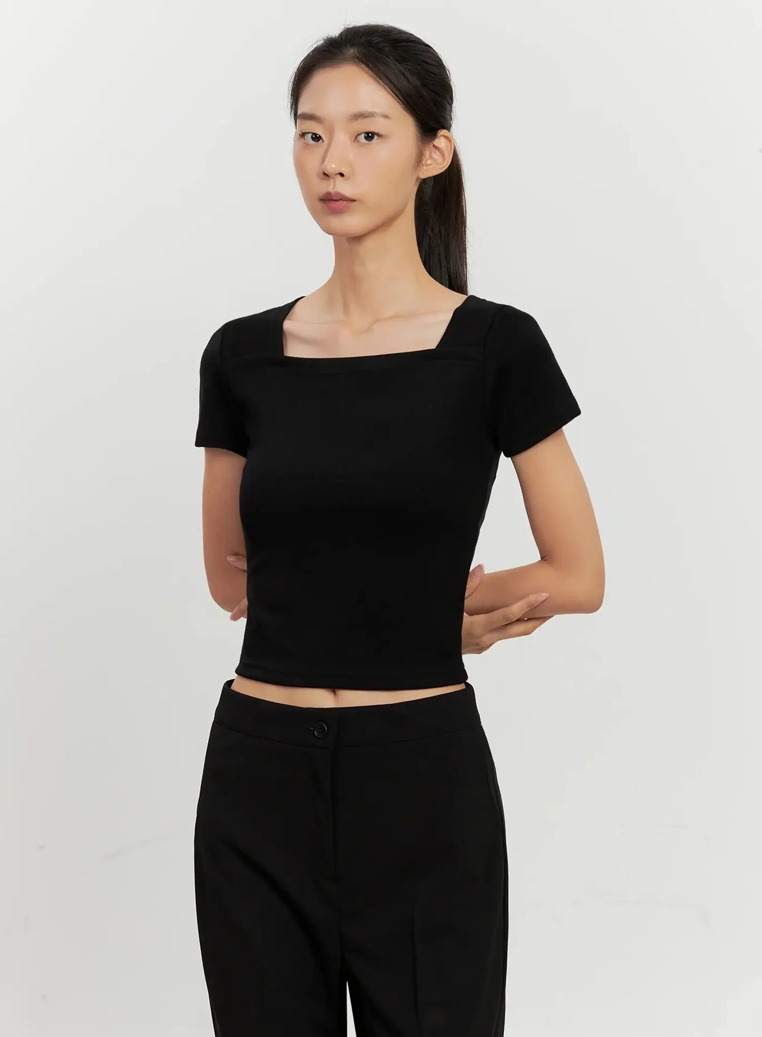 Classic Square-Neck Top IL528