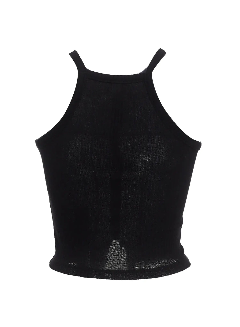 Ribbed Halter Cut-Out Tank IC503