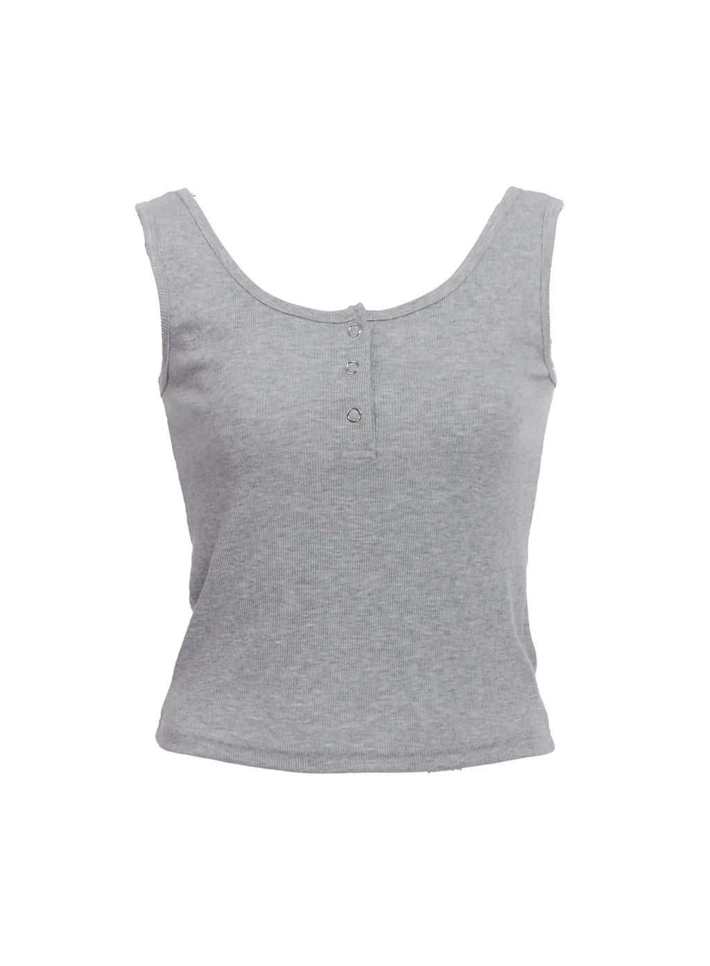 Buttoned Sleeveless Top IC503