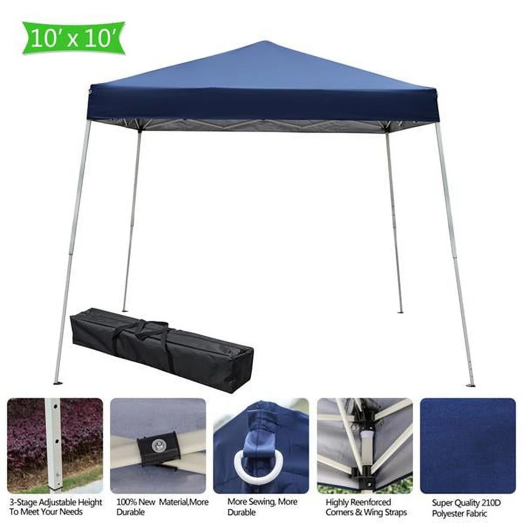 3 x 3M Waterproof Folding Tent Blue K137558