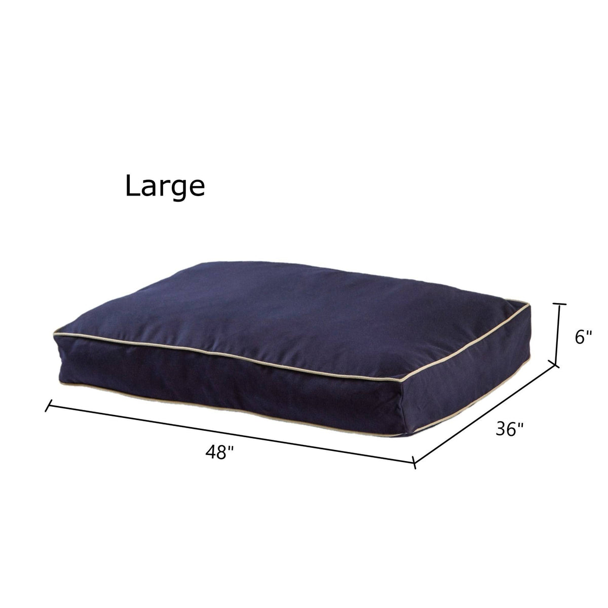 Navy Rectangle Indoor/Outdoor Dog Bed Z53684