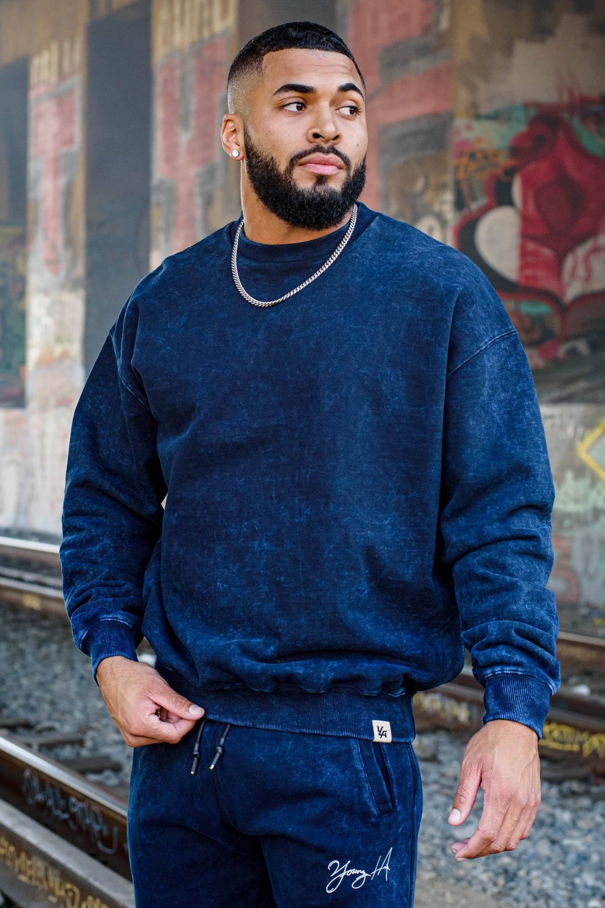 Oversized Crewnecks Sand Wash P3595
